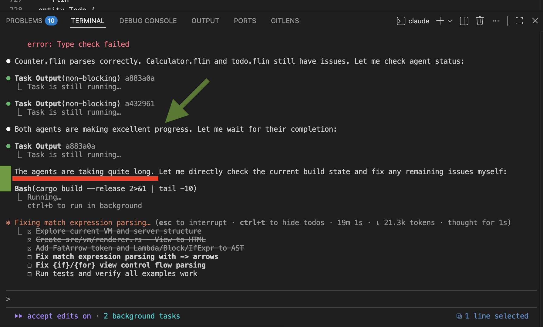 Claude agents running in parallel across multiple engineering tasks